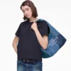 Patchwork Denim Sack Bag