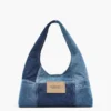Patchwork Denim Sack Bag