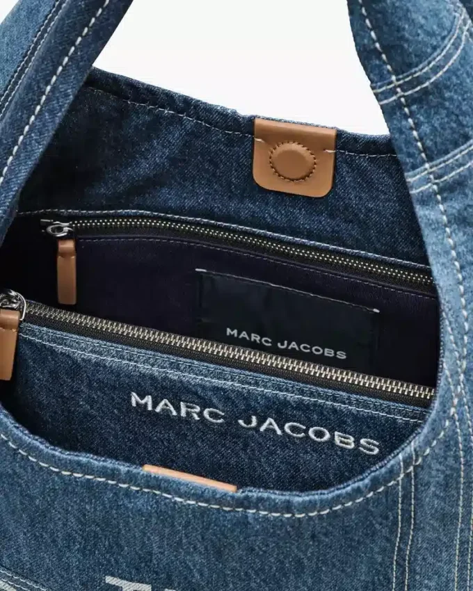 Patchwork Denim Sack Bag