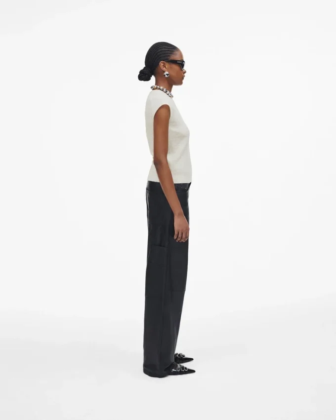 Pilled Cap Sleeve Vest Pilled Cap Sleeve Vest