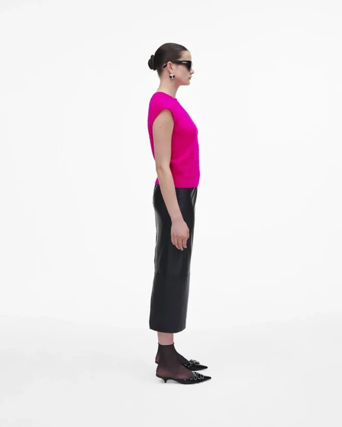 Pilled Cap Sleeve Vest