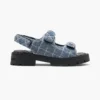 Quilted Denim Sunny Sandal