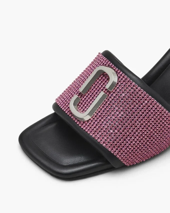 Rhinestone J Marc-sandaler med klack