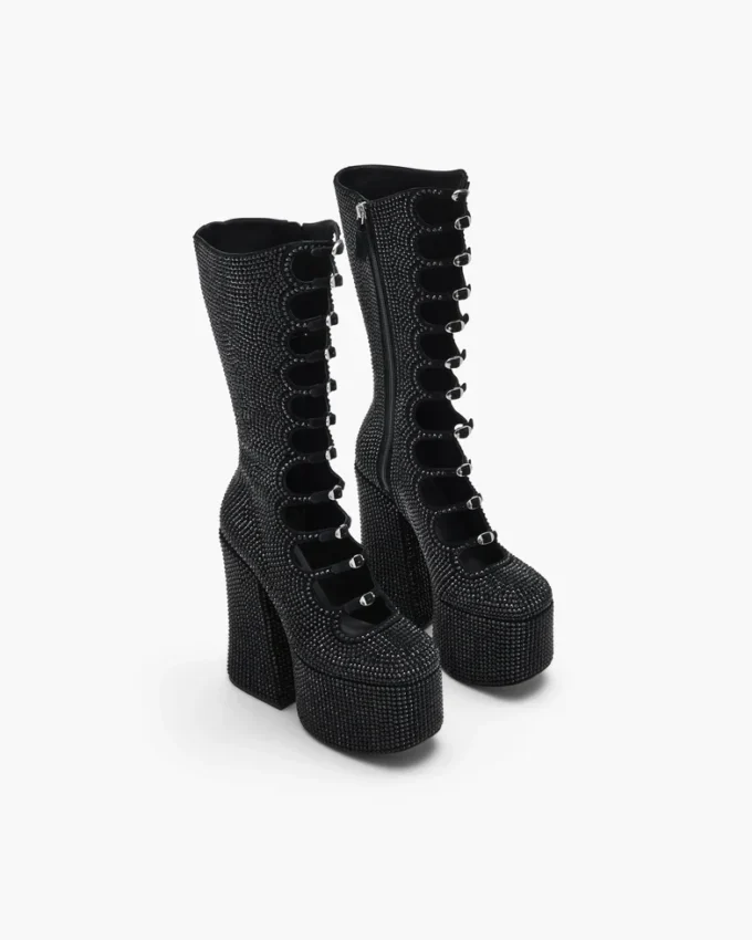 Rhinestone Kiki knähöga stövlar Rhinestone Kiki knähöga stövlar
