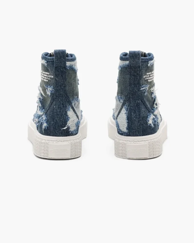Rip And Repair Denim High Top Sneaker