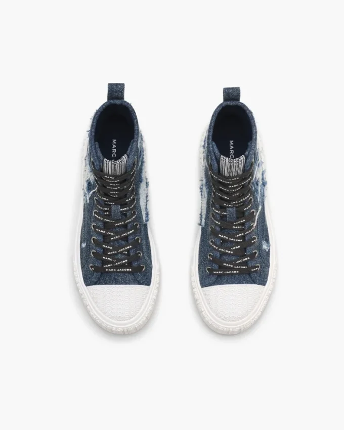 Rip And Repair Denim High Top Sneaker