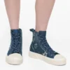 Sequin Daisy Denim High Top Sneaker Sequin Daisy Denim High Top Sneaker