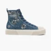 Sequin Daisy Denim High Top Sneaker Sequin Daisy Denim High Top Sneaker