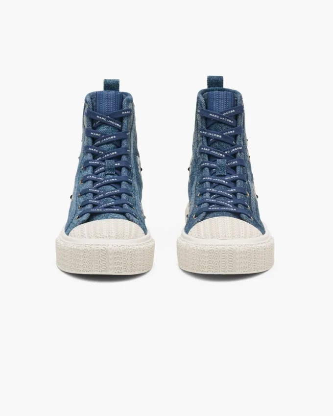 Sequin Daisy Denim High Top Sneaker Sequin Daisy Denim High Top Sneaker