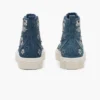 Sequin Daisy Denim High Top Sneaker Sequin Daisy Denim High Top Sneaker
