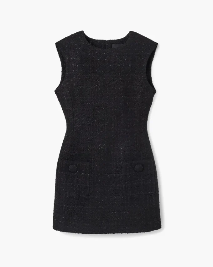 Skulptural tweedklänning Skulptural tweedklänning