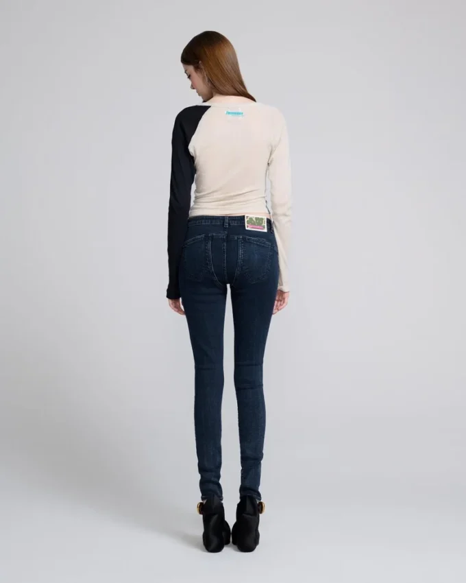 Staplade skinny jeans