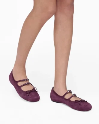 Suede Kiki Ballerina