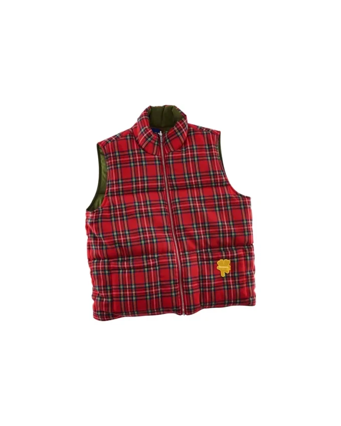 Tartan-pufferväst