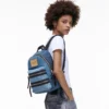 The Biker Colorblock Denim Medium ryggsäck