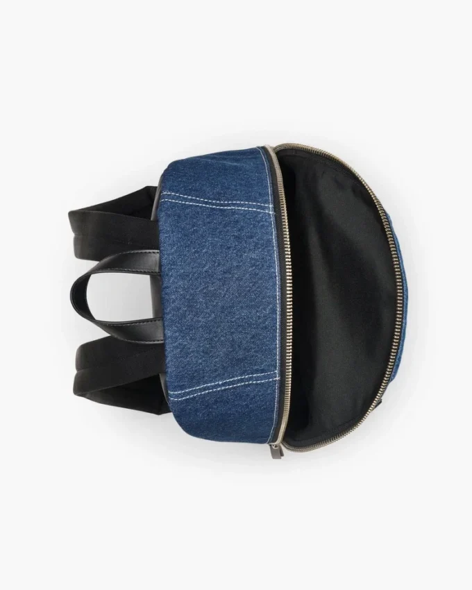 The Biker Colorblock Denim Stor ryggsäck