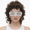 The Bold Logo Square Mirrored Sunglasses