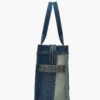 The deconstructed large Tote Bag in denim The deconstructed large Tote Bag in denim