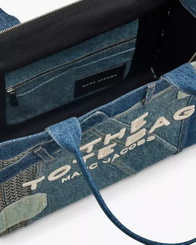 The deconstructed large Tote Bag in denim The deconstructed large Tote Bag in denim