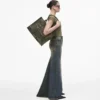 The large Tote Bag in camo jacquard The large Tote Bag in camo jacquard