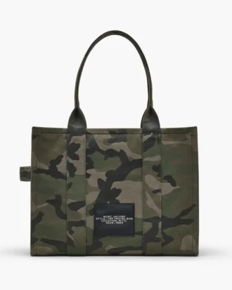 The large Tote Bag in camo jacquard