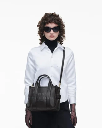 The lilla läder Tote Bag