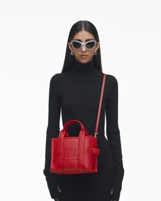 The lilla läder Tote Bag