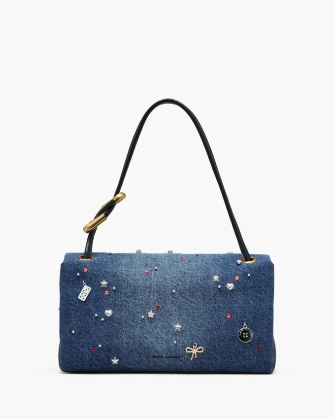 The Trinket Charm Denim Large Dual Bag The Trinket Charm Denim Large Dual Bag