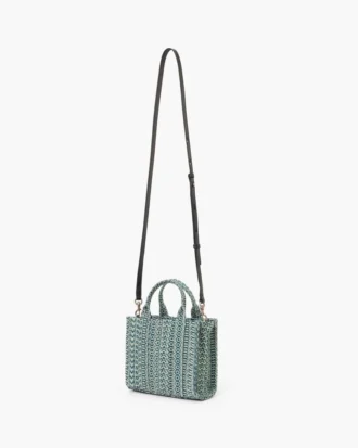 The tvättade Monogram-denim-crossbody Tote Bag