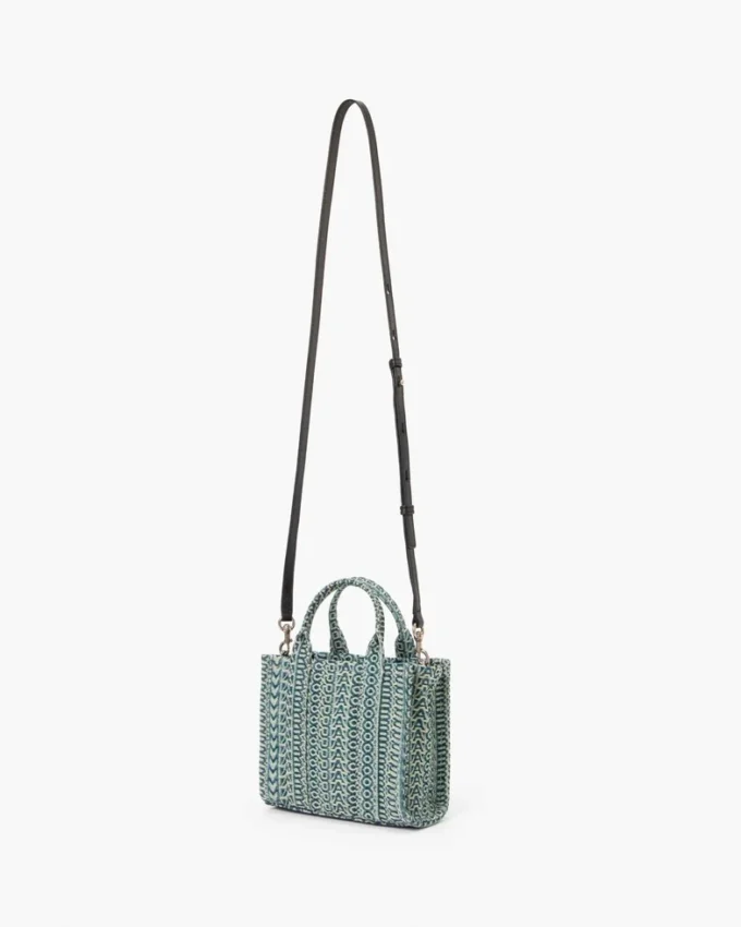The tvättade Monogram-denim-crossbody Tote Bag The tvättade Monogram-denim-crossbody Tote Bag