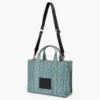 The tvättade Monogram Denim Medium Tote Bag The tvättade Monogram Denim Medium Tote Bag