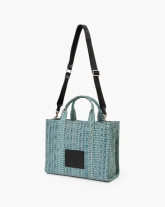 The tvättade Monogram Denim Medium Tote Bag