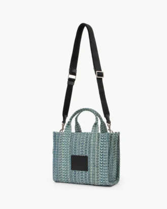 The tvättade Monogram-denim Tote Bag i liten storlek