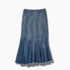 The Wave Denim Skirt The Wave Denim Skirt