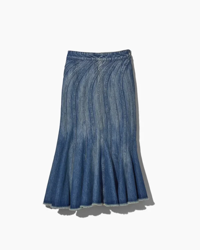 The Wave Denim Skirt The Wave Denim Skirt