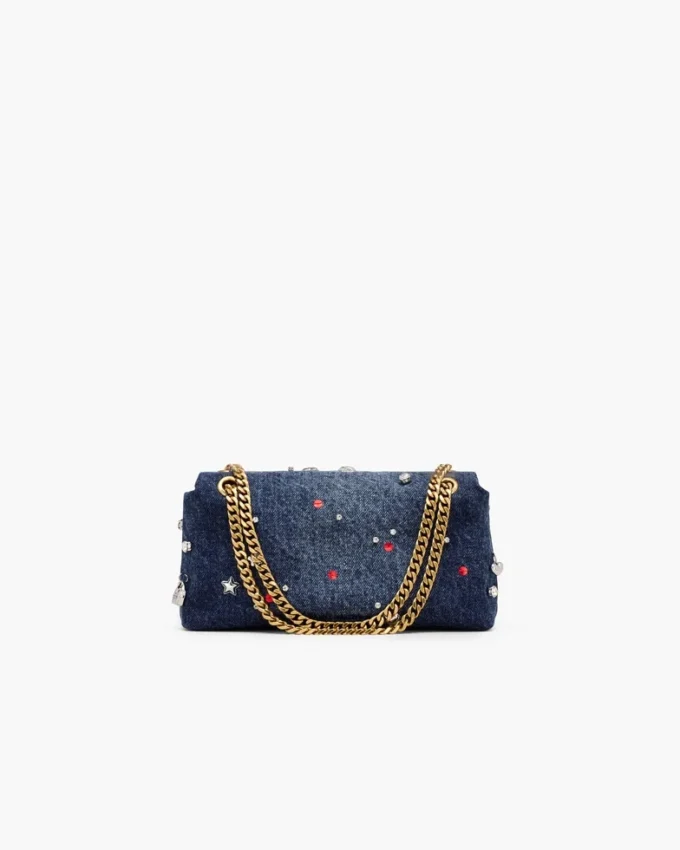 Trinket Charm Denim Dual Chain Mini Bag Trinket Charm Denim Dual Chain Mini Bag