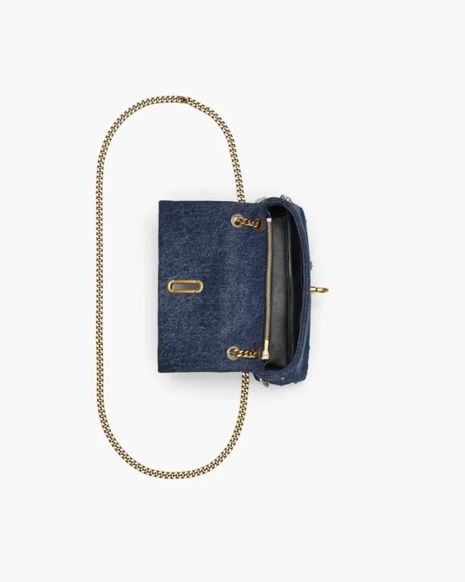Trinket Charm Denim Dual Chain Mini Bag Trinket Charm Denim Dual Chain Mini Bag