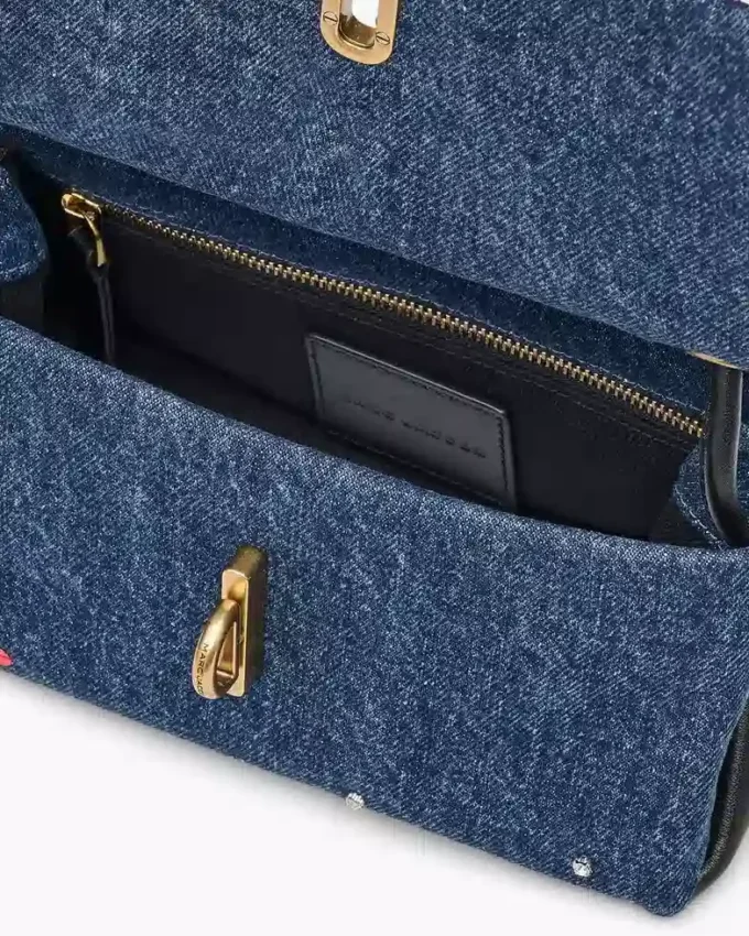 Trinket Charm Denim Mini Dual Bag Trinket Charm Denim Mini Dual Bag