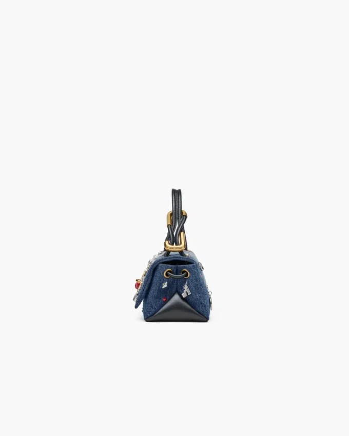 Trinket Charm Denim Mini Dual Bag Trinket Charm Denim Mini Dual Bag