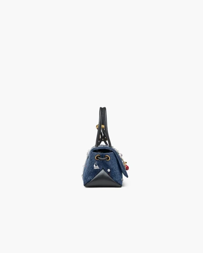 Trinket Charm Denim Mini Dual Bag Trinket Charm Denim Mini Dual Bag